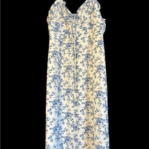 Altar'd State Blue and White Floral Dress
